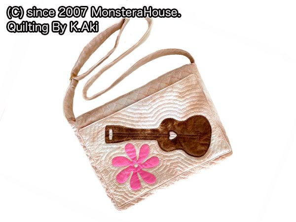 画像3: ウクレレとティアレのメッセンジャーバッグ (3)