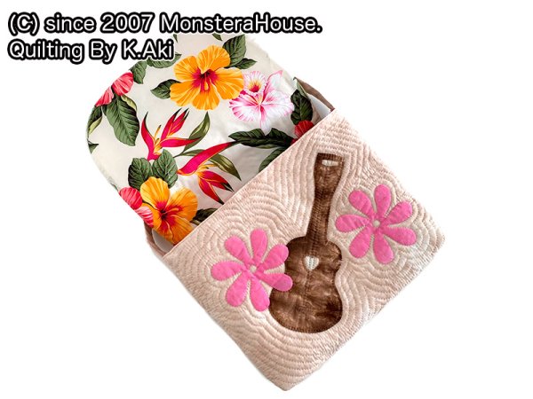 画像2: ウクレレとティアレのメッセンジャーバッグ (2)