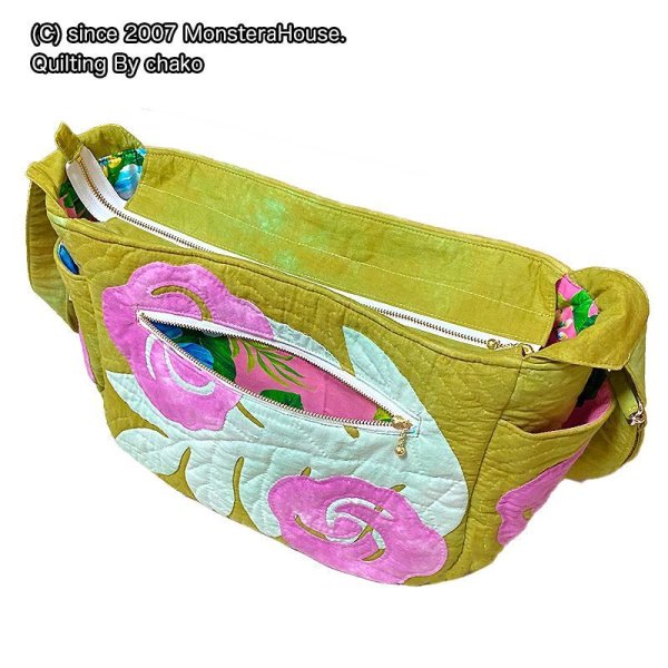 画像4: ロケラニのポケット沢山ショルダーバッグ【幅30cm】 (4)