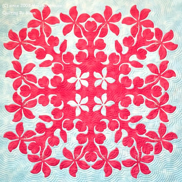 画像1: オーキッドツリーのタペストリー100cm (1)