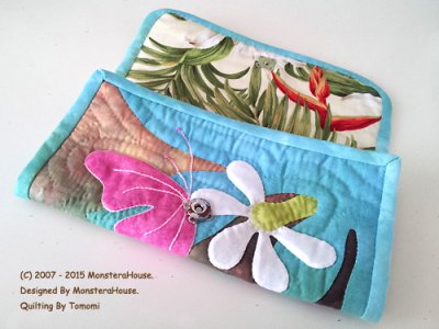 画像1: ナウパカと蝶の長財布